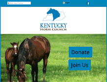 Tablet Screenshot of kentuckyhorse.org